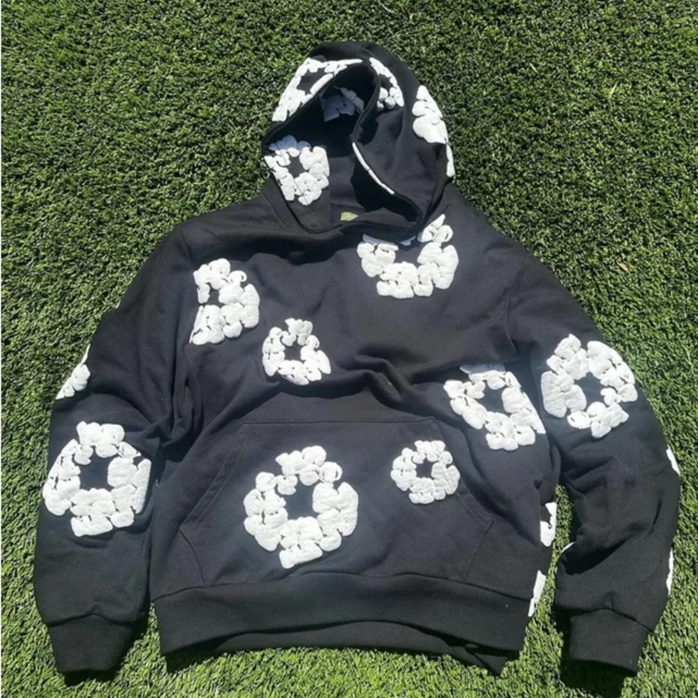 Denim tears Black and White Patterned Men's Sweater